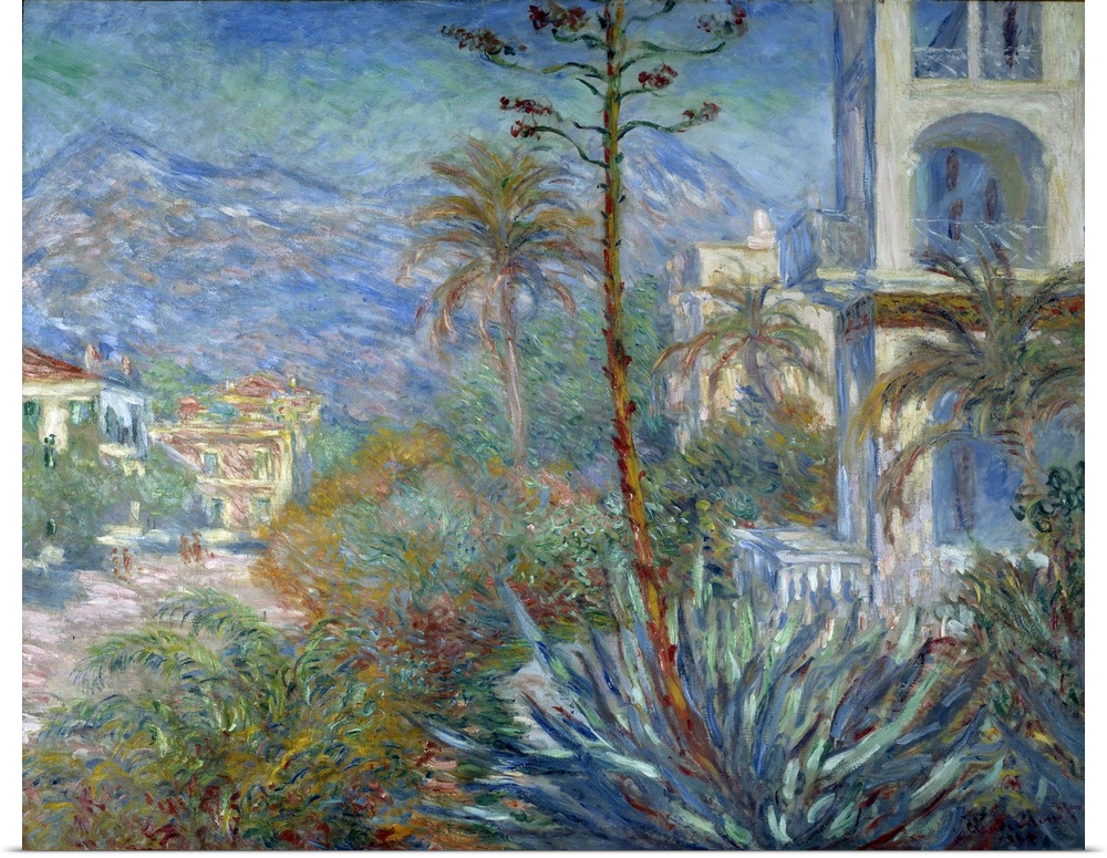 Villas at Bordighera, 1884. Painting by Claude Monet (1840-1926), 1884. Orsay Museum, Paris.