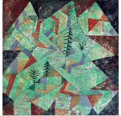 Wald Bau (Forest-Construction) by Paul Klee
