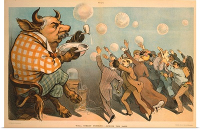 Wall Street Bubbles - Always The Same Cartoon