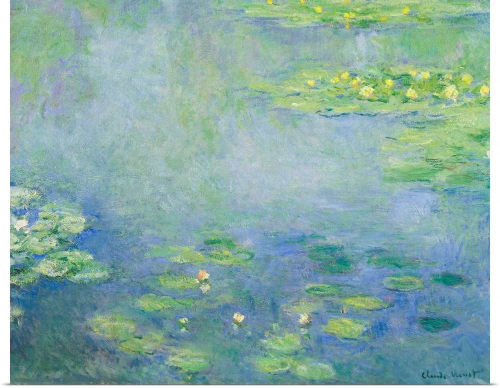 Claude Monet (French, 1840-1926), Waterlilies, c. 1906, oil on canvas, 73 x 92.5 cm (28.7 x 36.4 in), Ohara Museum of Art,...
