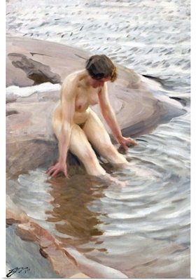 Wet (Nude In The Water) By Anders Zorn