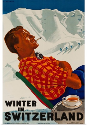 Winter In Switzerland Travel Poster