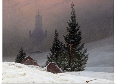 Winter Landscape By Caspar David Friedrich