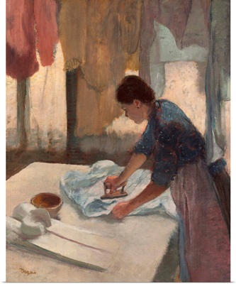Woman Ironing By Edgar Degas