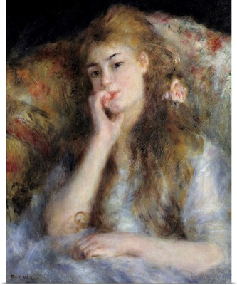 Young Woman Seated or The Thought by Pierre Auguste Renoir