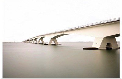 Zeeland Bridge, the longest bridge in Netherlands.