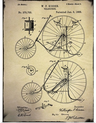Bicycle Patent III Buff