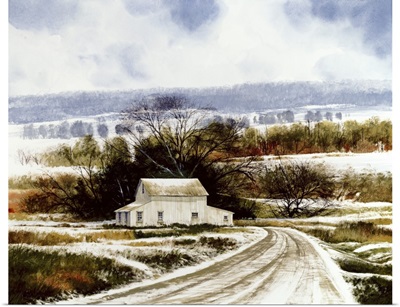 Rural Winter Road