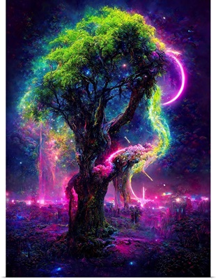 Neon Oak Tree