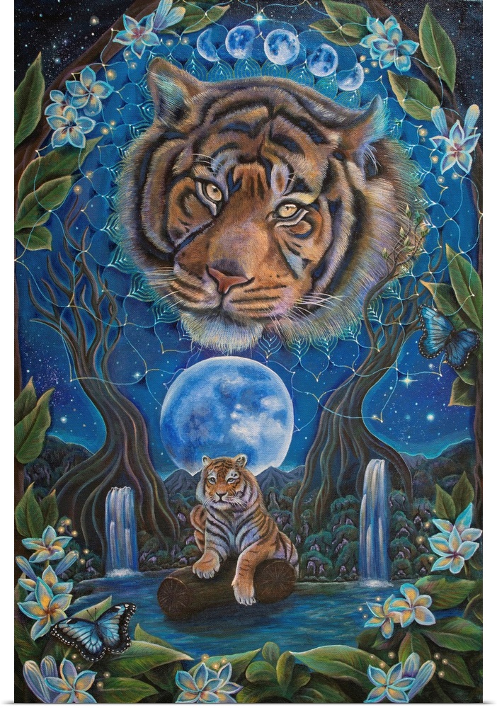 Tiger at Moonlight