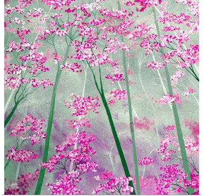 Pink Bloom Forest