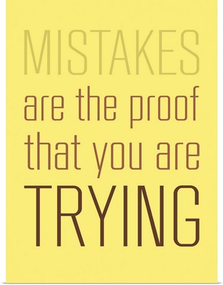 Mistakes Are the proof