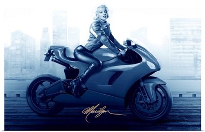 Marilyn's Ride In Blue