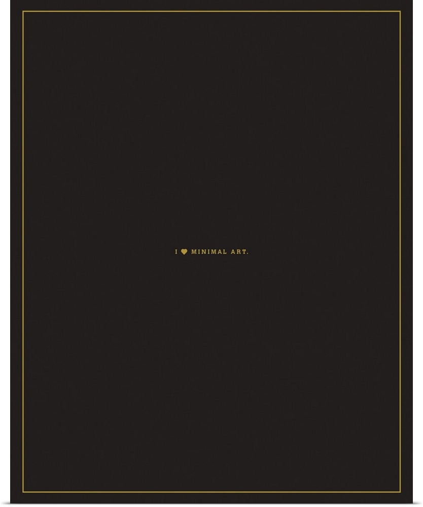 Digital art painting of a poster titled Minimal Art by JJ Brando.