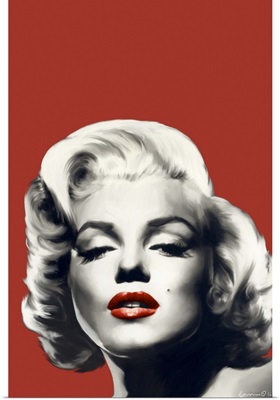 Red On Red Lips Marilyn
