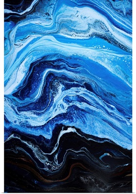Blue And Black Abstract 35