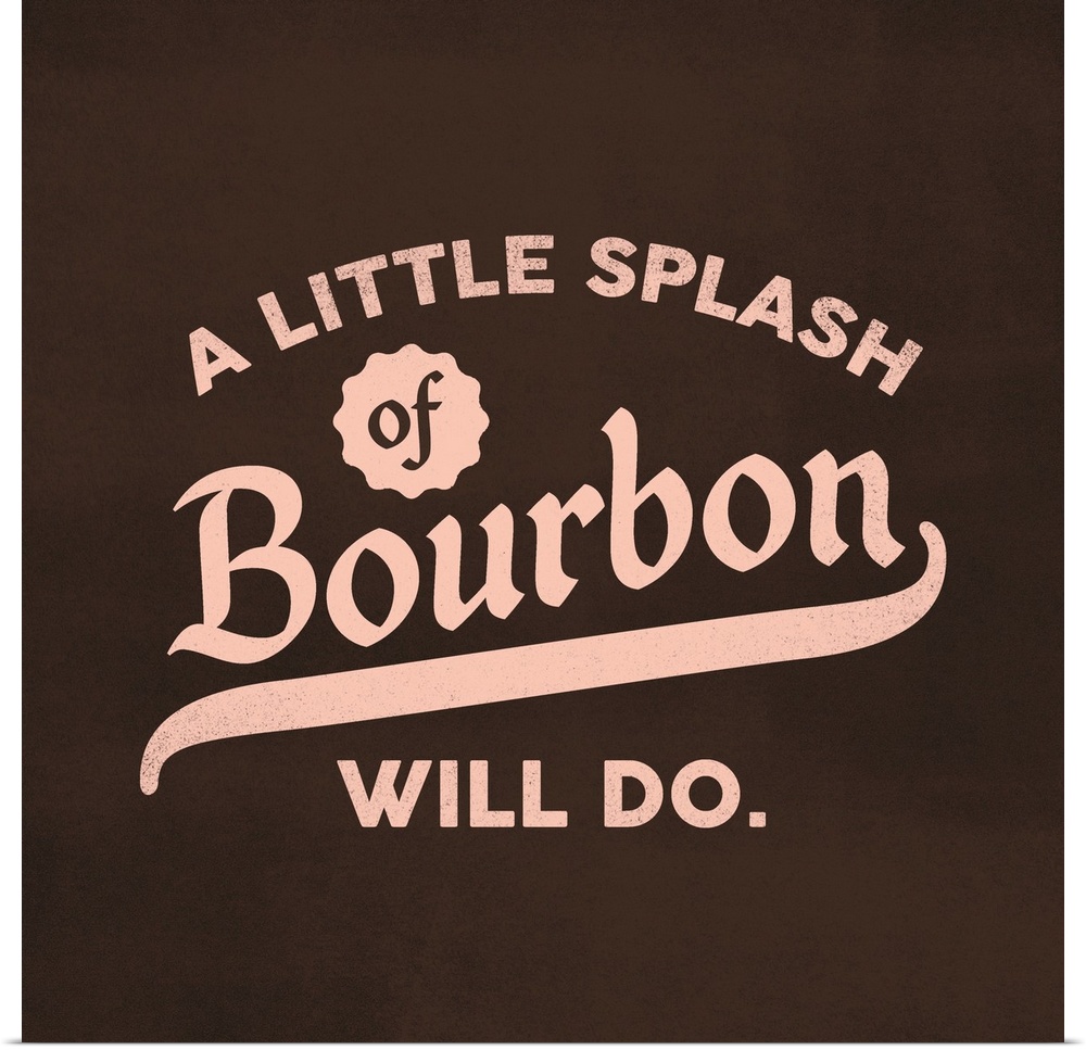 Bourbon Splash Lettering