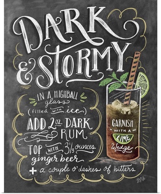 Dark and Stormy Handlettering