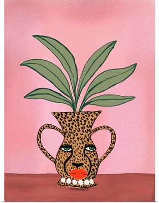 Glam Cheetah Planter