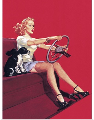 Going For A Drive Pin Up Girl