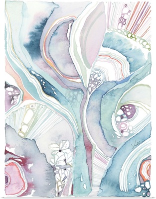 In The Garden Abstract Watercolor