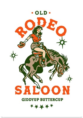 Rodeo Saloon Cowgirl