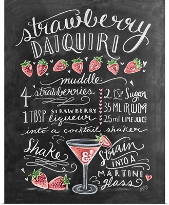 Strawberry Daiquiri Handlettering