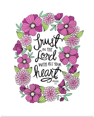 Trust In The Lord Handlettered Bible Verse
