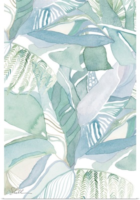 Watercolor Tropical Foliage I