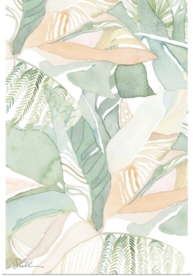Watercolor Tropical Foliage II