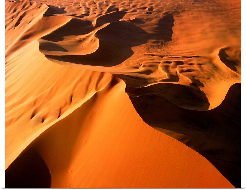 Aerial View Of Sand Dunes, Sossusvlei, Namibia, Africa