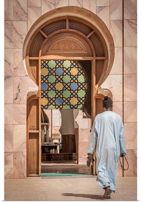 Africa, Senegal, Touba. The Great Mosque Of Touba, Detail.