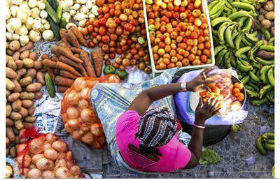 African market, Assomada, Santiago Island, Cape Verde