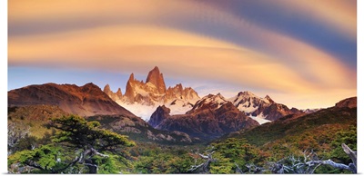 Argentina, Patagonia, El Chalten, Los Glaciares National Park, Cerro Fitzroy Peak