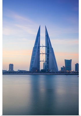 Bahrain, Manama, Bahrain Bay, View of Bahrain World Trade Center