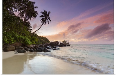 Beach At Sunrise, Mahe, Seychelles