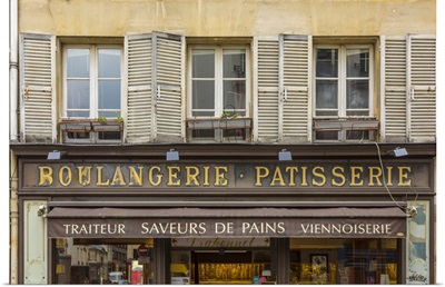 Boulangerie/Patisserie sign, Paris, France
