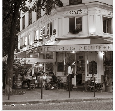 Cafe, Quai de L'Hotel de Ville, Marais district, Paris, France