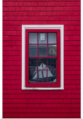 Canada, Nova Scotia, Lunenburg, Unesco World Heritage Fishing Village, Red House Detail