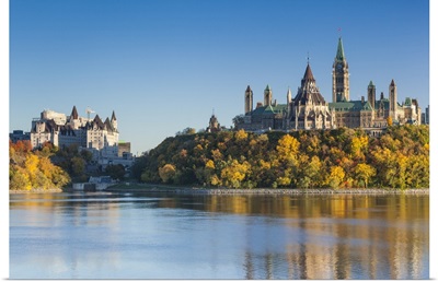 Canada, Ontario, Ottowa, capital of Canada, Canadian Parliament Building, autumn, sunset