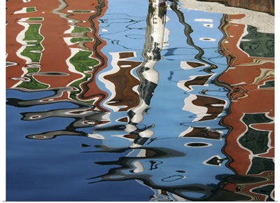 Canal reflections, Burano, Veneto region, Italy