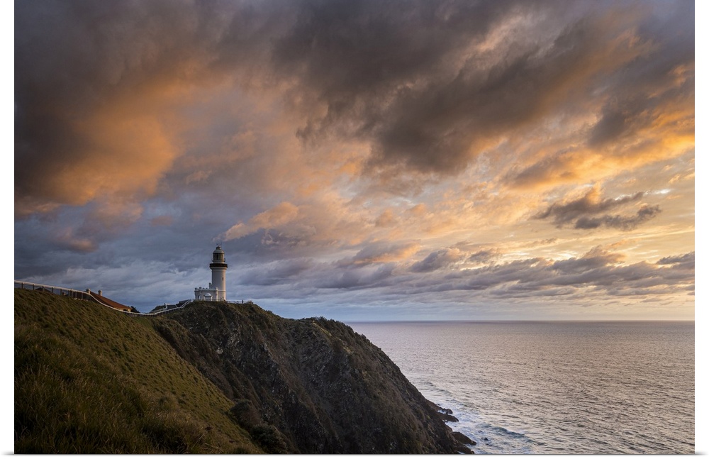 Cape Byron Lighthouse at sunrise, Byron Bay, New South Wales, Australia.