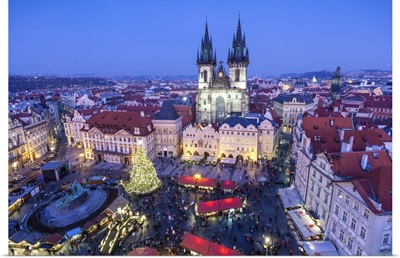 Christmas Market, Old Town Square, Prague, Czech Republic