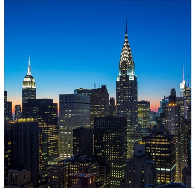 Chrysler Building and Empire State Building, Midtown Manhattan, New York City