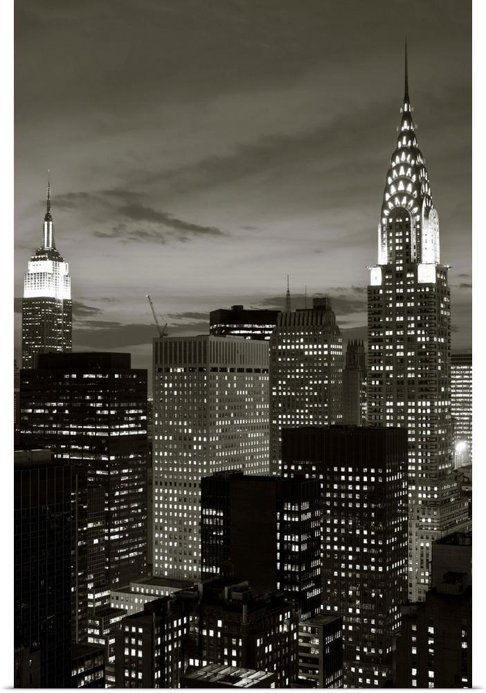 Chrysler Building and Midtown Manhattan Skyline, New York City