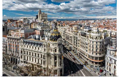 City Skyline, Madrid, Community Of Madrid, Spain