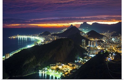 Copacabana beach and Rio de Janeiro from the Sugar Loaf, Brazil