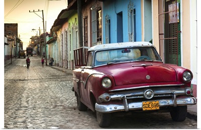 Cuba, Sancti Spiritus Province, Trinidad, 1950's-era US-made Ford car