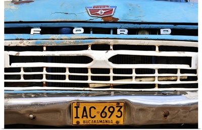 Detail of car in the Colonial Town of Barichara, Colombia, South America