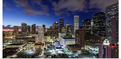 Downtown City Skyline, Houston, Texas